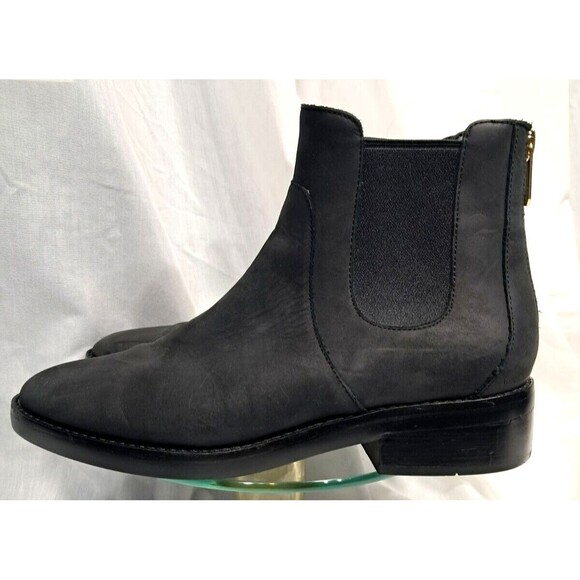 Cole Haan Women's Reid Waterproof Suede Black Ankle Boot 7.5 - Picture 2 of 14